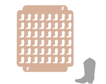 Digital- Cowboy Boots Sprinkle Schablone (3 Größen) - Digital Download - STL Datei für den 3D Druck