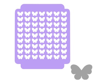 Digital- Butterfly Sprinkle Stencil (3 Sizes)- Digital Download- STL File for 3D Printing