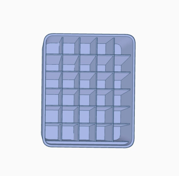 Digital- Standing 1oz Gel Food Color Organizers (30 Compartment) - Digital Download - STL File for 3D Printing