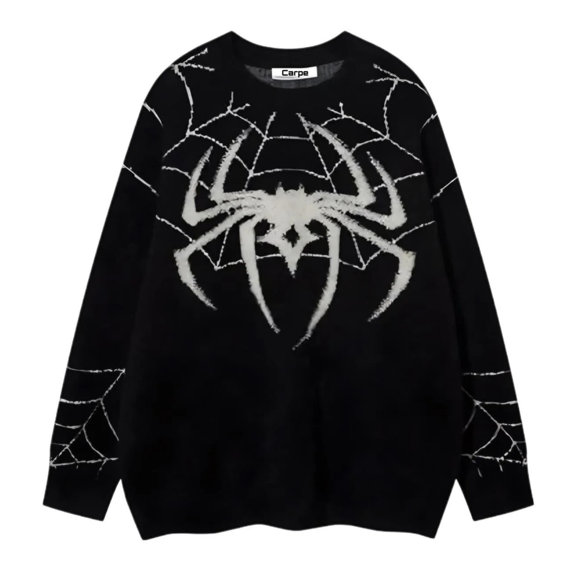 Winter Pullover Knitwear, Spider Knitwear, Spider Sweater, Harajuku ...