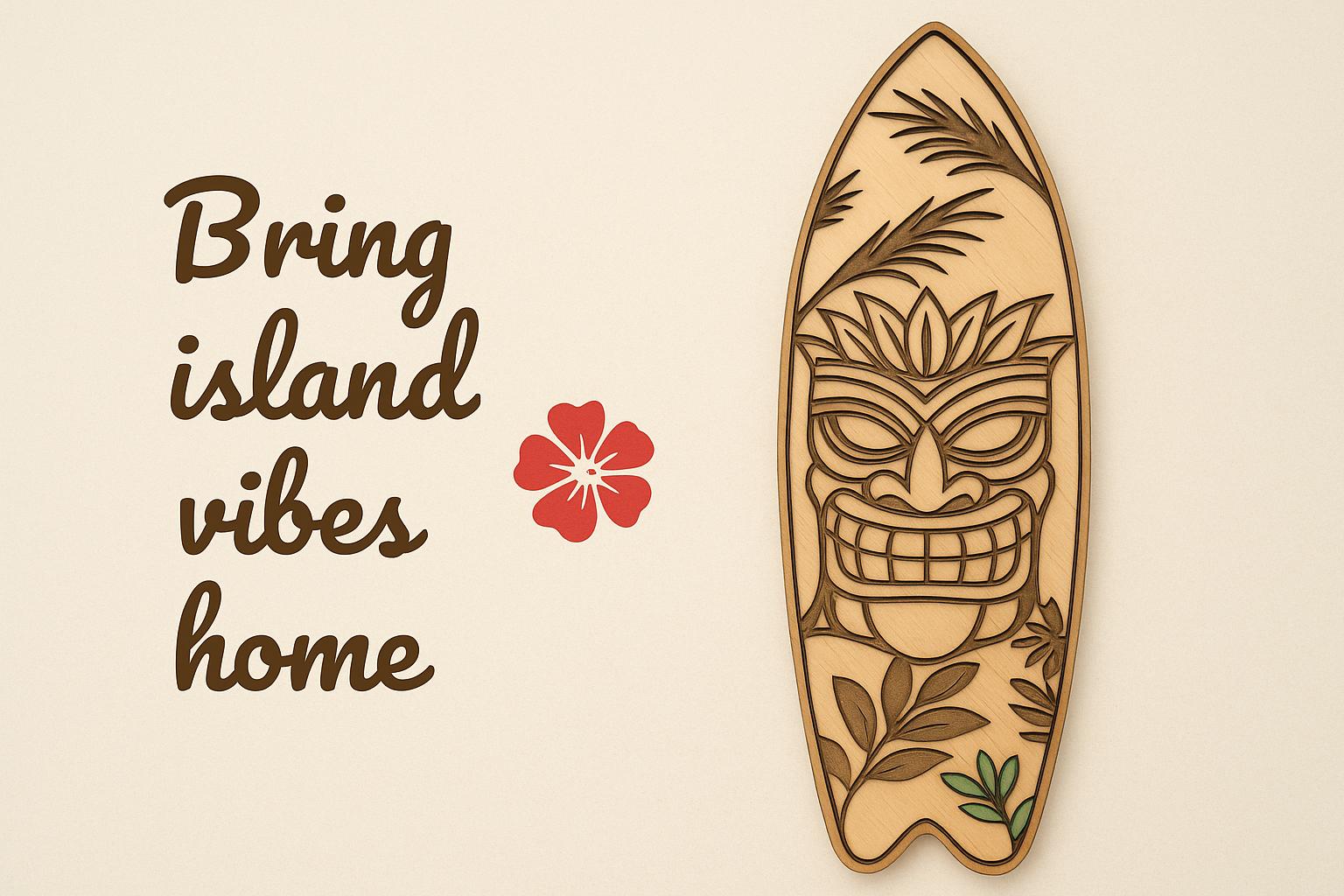 Tiki Surfboard - Etsy