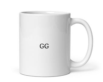 Taza GG: buen juego, regalo para jugadores, taza de café para entusiastas de los juegos, taza divertida para jugadores, taza de café con espíritu de equipo, regalo de espíritu deportivo para juegos