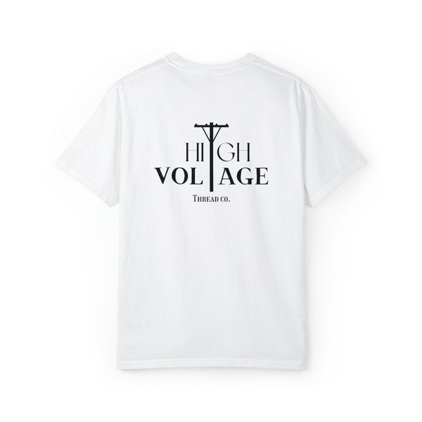 High Voltage Thread co. T-shirt // Lineman T-shirt // Lineman Apparel // Blue Collar T-shirt