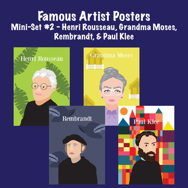 Famous Artist Classroom Posters Mini Set #2