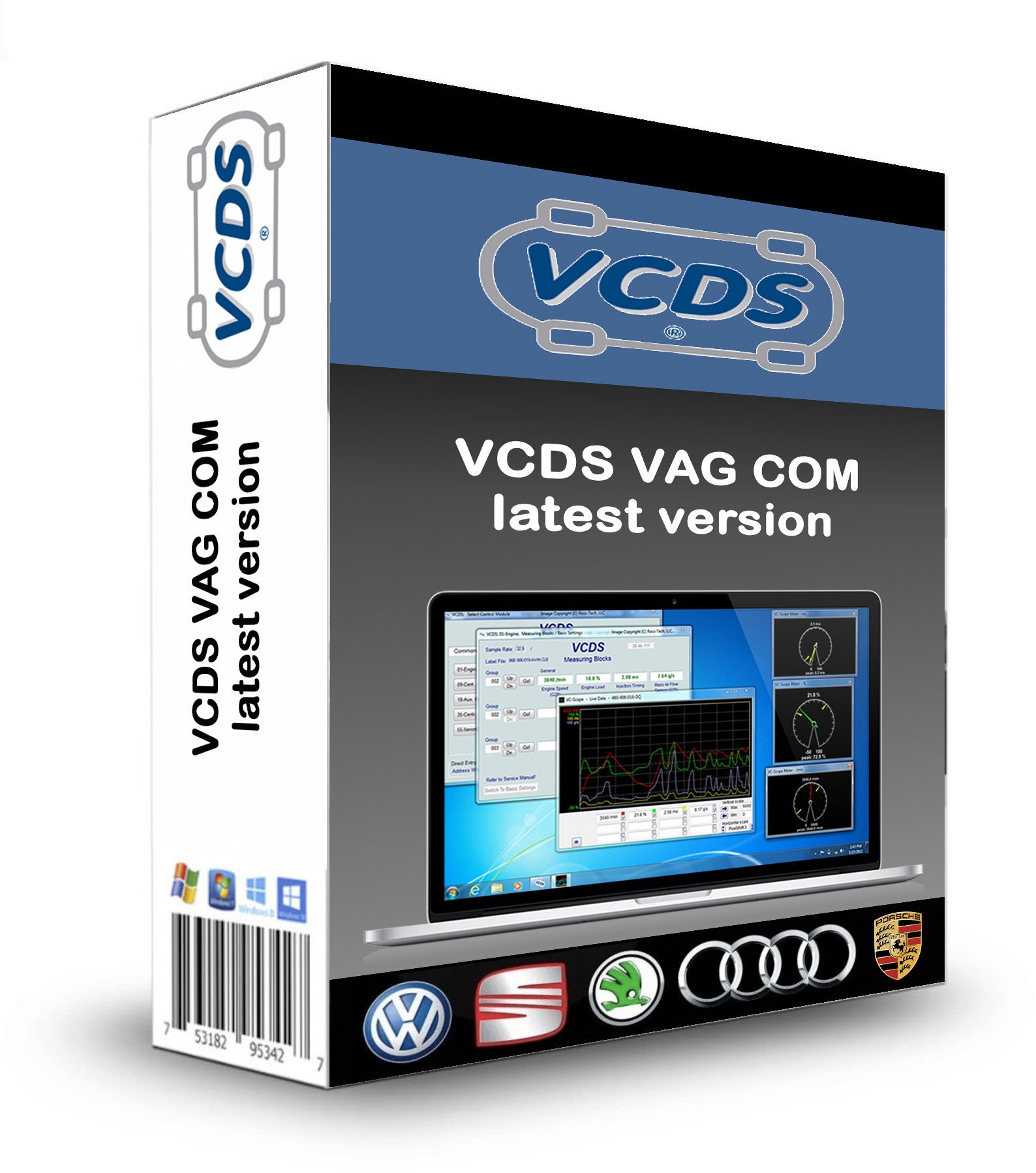 Genuine VAG-Com VCDS Software VW, Audi, Seat, Skoda Diagnostic Tool -  Darkside Developments