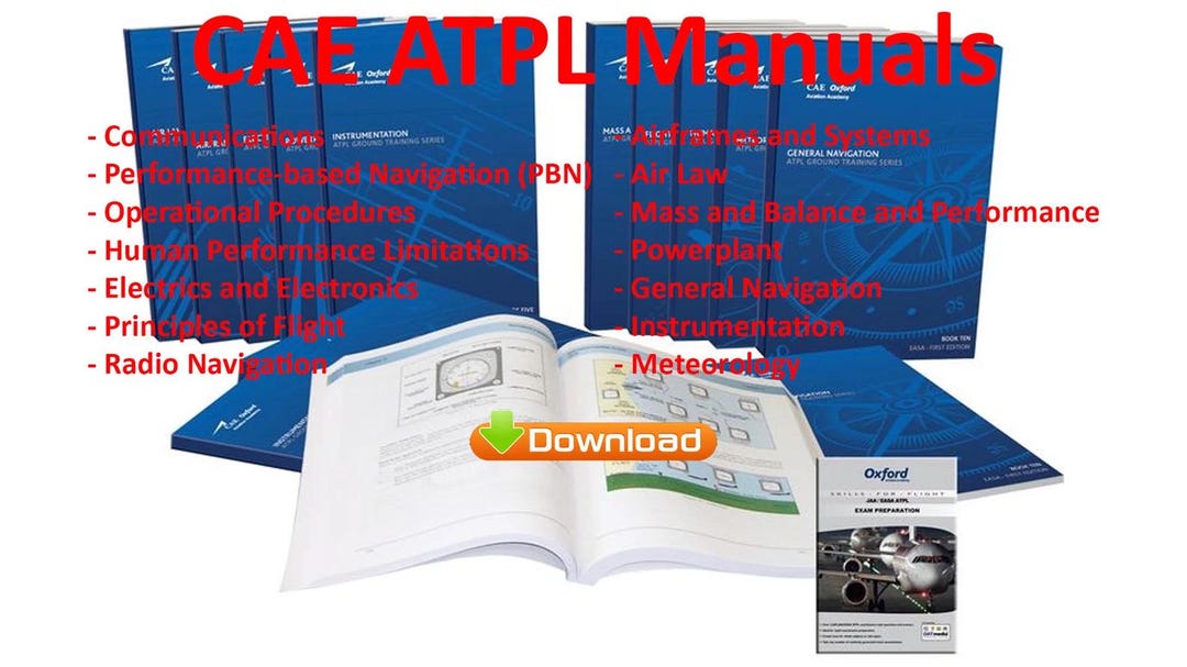 CAE Oxford Aviation Academy - ATPL Book Complete Digital Suite - Etsy