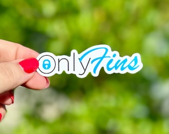 Only Fins Sticker, Funny Fish Sticker, Saltwater Aquarium Gift, Reef Tank Gift, Fishkeeper Gift, Funny Sticker