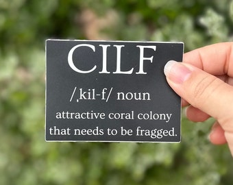 Coral I’d Like to Frag Sticker 3 inches | Saltwater Aquarium Hobbyist Gift | Gift for Coral Lover | Testing Day Sticker | Fish Tank