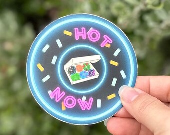 Hot Now Donut Coral Sticker 3 inches, Reef Life Sticker, Coral Reef Sticker, Coral Lover Gift, Reef Tank Sticker, Saltwater Aquarium Sticker