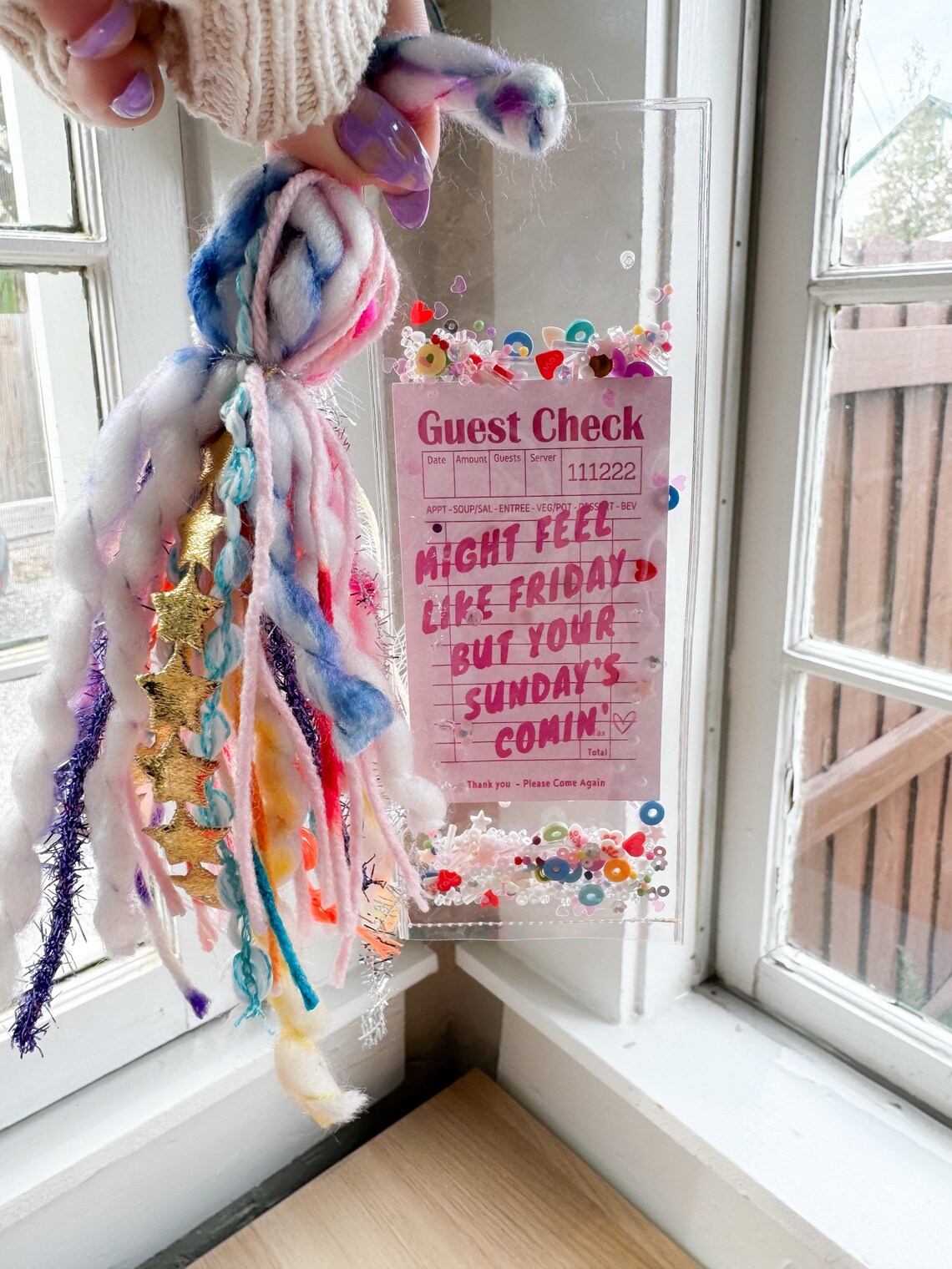 Guest Check Saying Bookmark With Tassel: Stocking Stuffer - Etsy