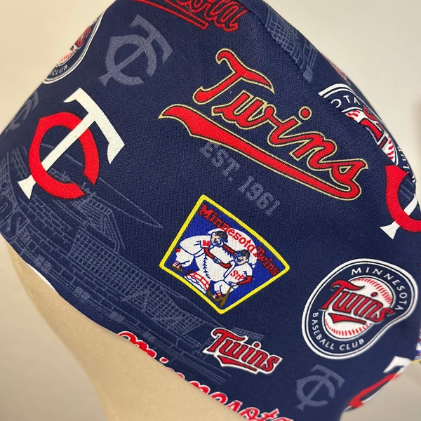 Men/Women Surgical Scrub Cap , Minnesota Twins