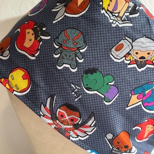 Men/Women Scrub Cap, Kawaii Cotton