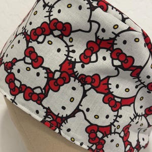 Men/Women Surgical Scrub Cap Lined Kitten Cute Cap 100% Cotton