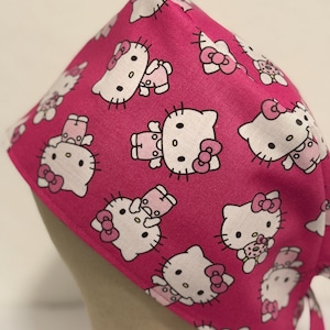 Men/Women Surgical Scrub Cap Lined Kitten Cute Cap 100% Cotton