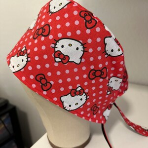 Men/Women Surgical Scrub Cap Lined Kitten Cute Cap 100% Cotton