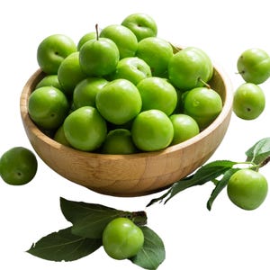 Fresh Green Sour Plums Small Early Season Tart Crunchy Unripe Erik Goje Sabz Perfect with Salt Lemon Fresh from California. 1 LBS Sour Plums