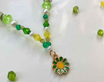 Green Chroma Collection Beaded Necklace
