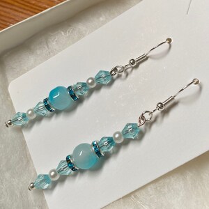 Blue Chroma Collection Dangle Earrings