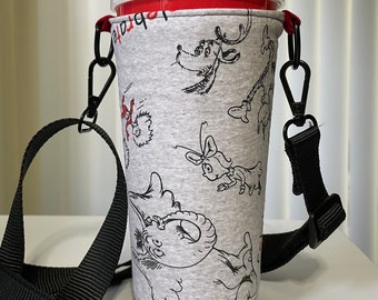 Cotton Freestyle Cup Sleeve Crossbody (Dr Seuss)