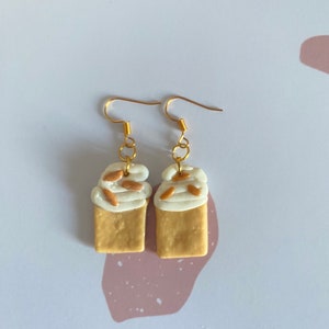 Pumpkin spiced latte earrings (imperfect) | Latte | Pumpkin | Spiced Latte | Autumn | Autumn earrings | Dangle earrings | Silver earrings |