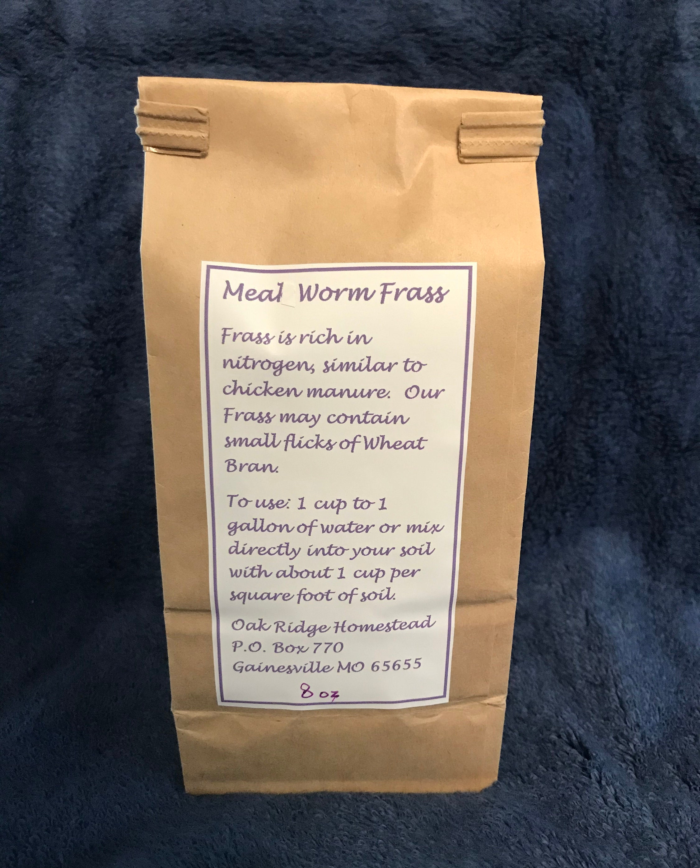 Mealworm Frass 8oz Package Organic Etsy
