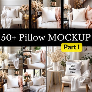 Plus de 50 maquettes d'oreillers, maquette d'oreiller blanc, maquette d'oreiller décorative, maquette d'oreiller glamour, maquette d'oreiller décoratif, maquette d'oreiller vierge