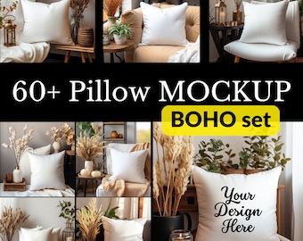 60+ Pillow Mockup Bundle, white pillow mockup, Decorative Pillow Mockup, boho pillow mockup, Accent Pillow Mockup, Blank Pillow Mockup