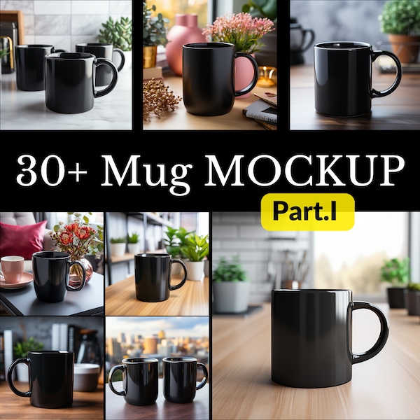 30+ Mug Mockup Bundle, mug mockup,  Coffee Cup Mock up, modern Mock Up, Black Mug Mockup,  Plain Mug Mockup