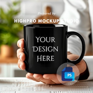 Men&#39;s mug mockups | PSD black mug mockup | 11oz black mug mockup | mockups for man
