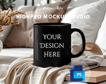 Svart muggmodell | PSD-muggmodell | BOHO-muggmodell