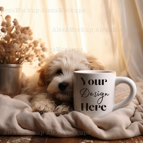 DOG Mug Mockup animals  mug mockup Pet Mockup sweet puppy mockup Cute Mug Mockup with Dog Cozy Dog Mug Mockup Coffee Mug Mockup