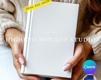 Hardcover-Journal Mockup | Journal Mockup | Kdp Buch Mockup Vorlage | einfaches Buch Mockup Leinwand psd | ziehen und ablegen