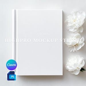 Hardcover Journal Mockup | Full wraparound print Journal Mockup | Kdp book Mockup Template | book mockup
