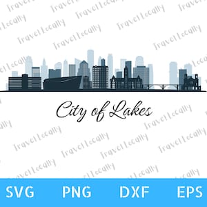 Minnesota svg, Minneapolis svg, City of Lakes, Twin Cities, svg, png, City Skyline, MN, Minnesota, United States svg, dxf, eps