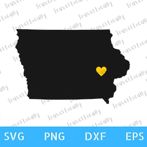 Iowa svg, Iowa City svg, Hawkeyes, cutting machine, Heart, IA, Transparent Background, svg, png, dxf, eps