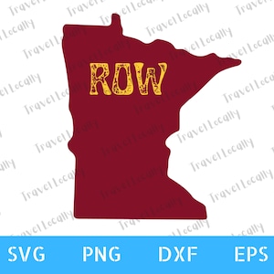 Minnesota svg, Gophers svg, Minnesota outline, row the boat, digital design download, svg, 300 dpi png, dxf, eps