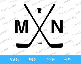 Minnesota svg, Minnesota Hockey Sticks, Design MN, transparenter Hintergrund, svg, 300 dpi png, dxf, eps