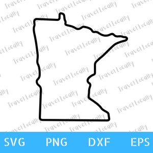 Minnesota svg, silhouette, svg, state of Minnesota, outline, MN, USA, svg, png, dxf, eps