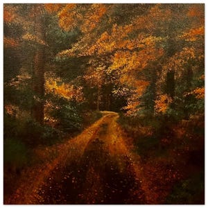 A Walk in the Woods -Acrylic Landscape Painting