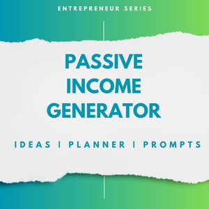 Passive Income Generator & Side Hustles (affiliate marketing, drop shipping, print on demand, content, niche websites, apps, photography)