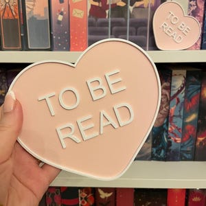 TBR To Be Read Schild 3D Druck PLA - Bücherregal Deko Bookshelf Sign Pastel Booktok - Bookish Gift Buchliebhaber Geschenk Leseratten Read