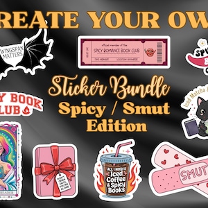 Sticker Bundle Spicy Smut Edition - Kindle Journal Sticker wählbar - Bookish Sticker Set - gift for book lover - Booktok Spicy Sticker