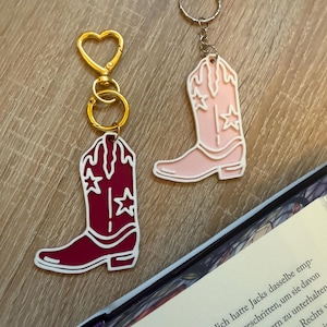 Cowboy Boot Schlüsselanhänger 3D-Druck - Cowboy Keychain - Kindle E-Reader Zubehör - Cowboy Romance Gift - Bookish Accessory