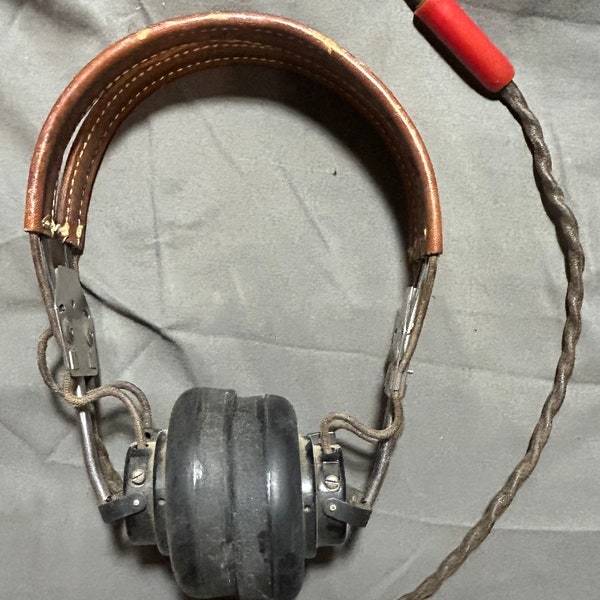 Vintage Receiver-Signal Corp. U.S. Army Headphones/Headset