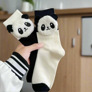 パンダソックス、コットンソックス、パンダギフト、かわいいソックス、レディースソックス、動物ソックス、面白いソックス、女の子用ソックス、かわいいギフト、かわいいソックス、パンダ