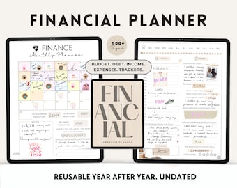 Financial Planner, Budget & Debt Tracker (Digital Download)