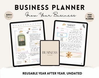 Minimalist Business Planner, Income Tracker, Brand Strategy (Digital)