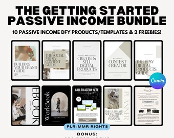 Digital Marketing PLR Bundle, Passive Income Starter Kit