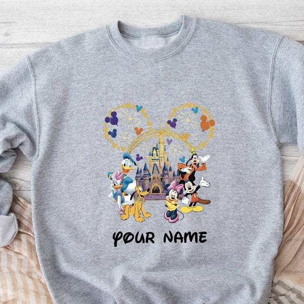 Disneyland Sweatshirt, Custom Name Disney Sweatshirt, Mickey Ears Sweatshirt, Personalized Disney Sweatshirt, Disney Family Sweatshirts