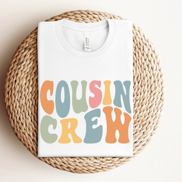 Cousin Crew Shirts for Kids, Cousin Shirt, Retro Matching Cousin Crew Shirt, Cousin Camp Big Cousin Crew Shirt, Groovy Beach Cousin Vacation